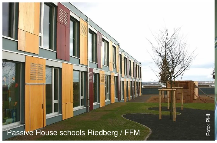 Passive House schools Riedberg / FFM