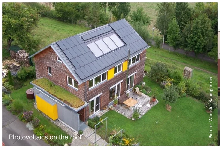 ren trägm u aB relsm aW :eru Photovoltaics on the roof tciP